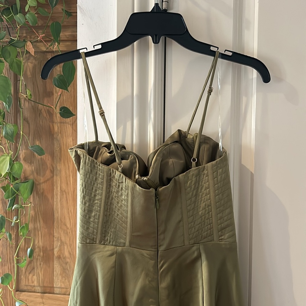 House of CB Olive Green Corset Midi Dress - Picture 10 of 16